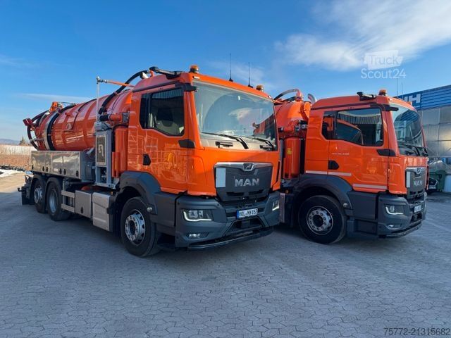 Camion-citerne à vide MAN TGS 26.440 6x2-4 BL CH - FFG elephant vacu