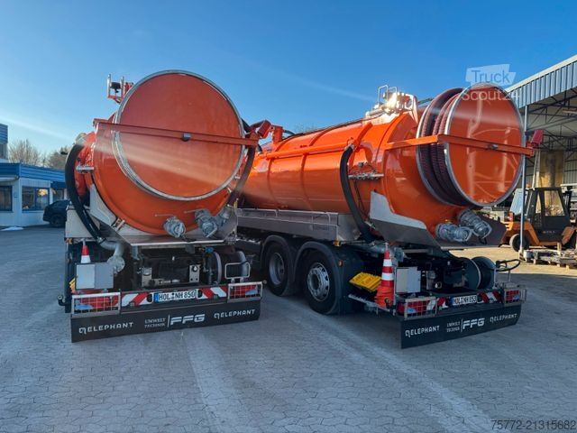 Camion-citerne à vide MAN TGS 26.440 6x2-4 BL CH - FFG elephant vacu