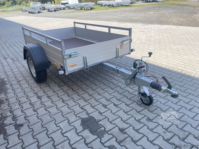 žemagrindė platforma priekaba Saris Tieflader Alu Einachser MP 205 133 1350