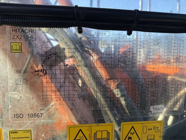 Escavatore cingolato Hitachi ZX210LC-6 KOPARKA GĄSIENNICOWA
