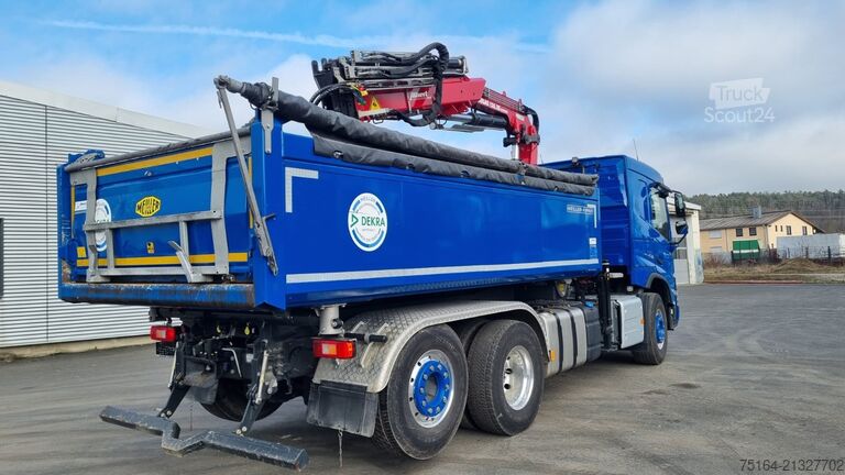 Billenő teherautó Volvo FMX 420 6x2 Bordmatik Thermo mit Kran