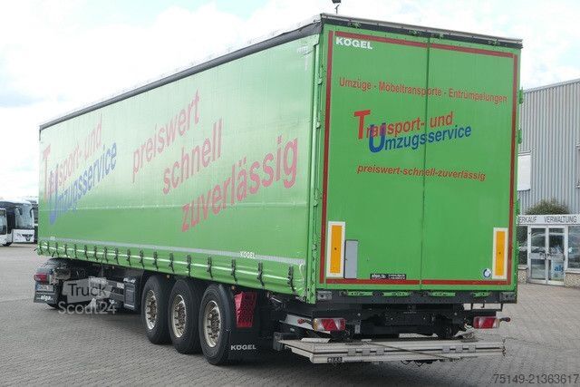 Open semitrailer with tarp KÖGEL S24-1, Edscha, LBW, Luft-Lift, Schiebeplane, TOP