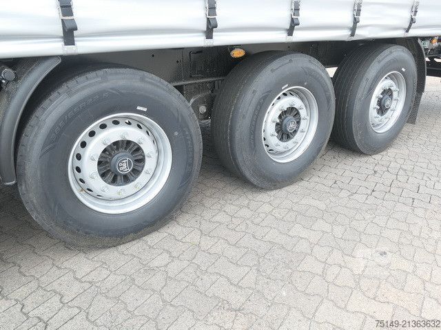 Открытый полуприцеп с тентом KÖGEL SN 24, Edscha, Luft-Lift,  Palettenkasten, BPW