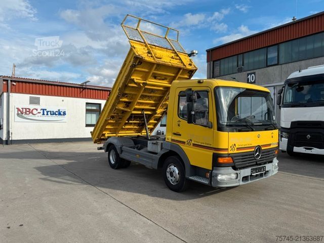 Driezijdige kipper bestelwagen MERCEDES-BENZ ATEGO 815 * MEILLER KIPPER * WENIG KM * 1. HAND