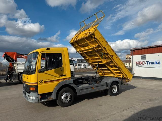 Driezijdige kipper bestelwagen MERCEDES-BENZ ATEGO 815 * MEILLER KIPPER * WENIG KM *  1. HAND