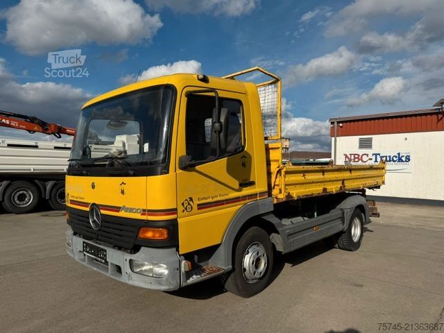 Driezijdige kipper bestelwagen MERCEDES-BENZ ATEGO 815 * MEILLER KIPPER * WENIG KM * 1. HAND
