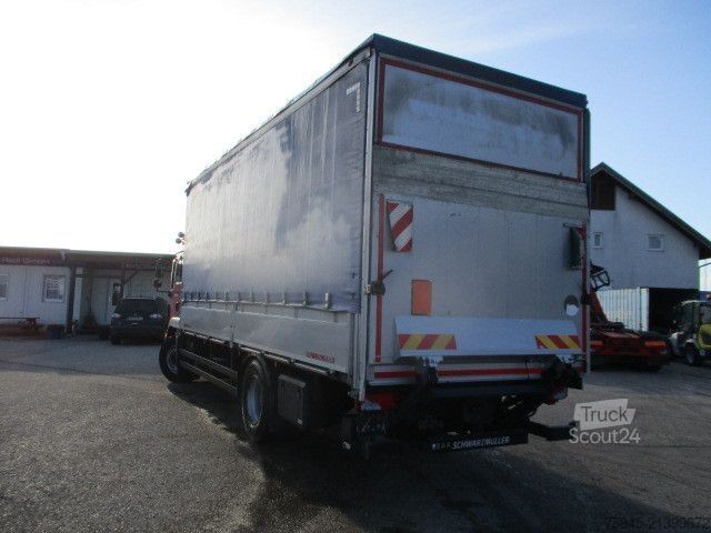 Autocarro con pianale e telone MAN TGM 18.320, LBW BÄR, TÜV bis 04/2027