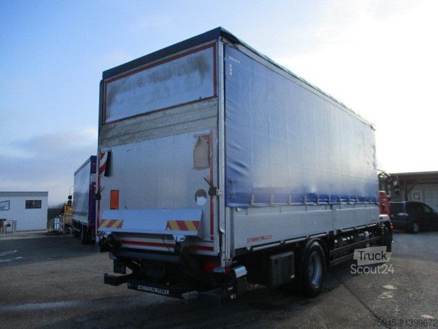 Autocarro con pianale e telone MAN TGM 18.320, LBW BÄR, TÜV bis 04/2027