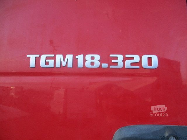Autocarro con pianale e telone MAN TGM 18.320, LBW BÄR, TÜV bis 04/2027