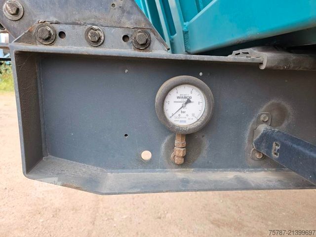 Semi-remorque benne REISCH 49 cbm, Pendelklappe, Lift, Lastmanometer, BPW