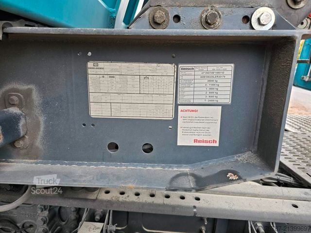 Semi-remorque benne REISCH 49 cbm, Pendelklappe, Lift, Lastmanometer, BPW