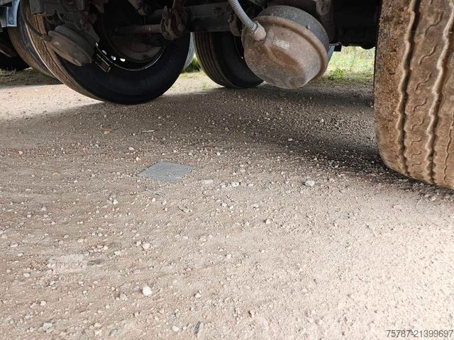 Semi-remorque benne REISCH 49 cbm, Pendelklappe, Lift, Lastmanometer, BPW