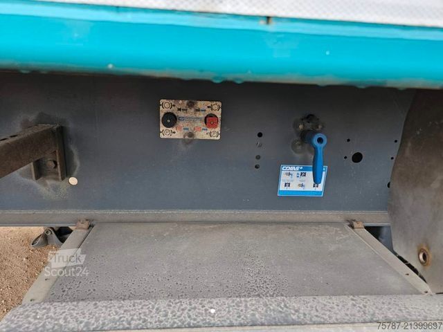Semi-remorque benne REISCH 49 cbm, Pendelklappe, Lift, Lastmanometer, BPW
