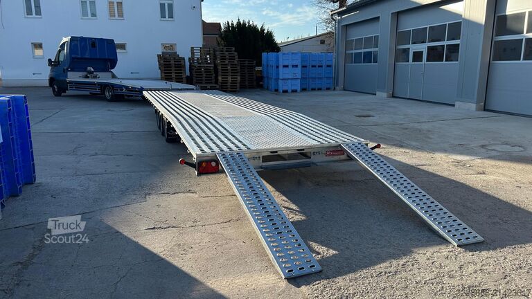 Furgons ar kasti Iveco Daily 50C18 + 3-Achser Fahrzeugtransport