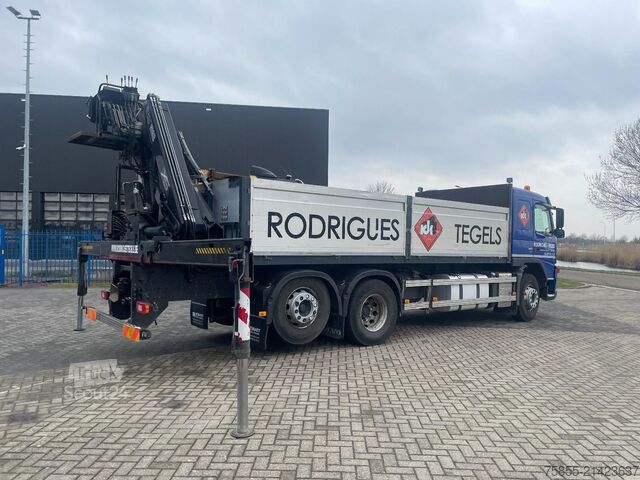 Plateforme de chargement ouverte Volvo FM 440 6x2 / Platform / Hiab 166 D-3 Pro Crane-...