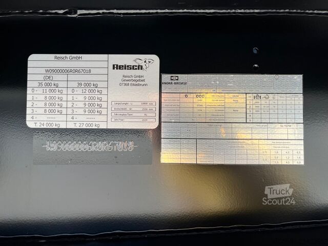 Kipper Auflieger Reisch 3-Achs-Kippsattelauflieger 43m³ Alumulde