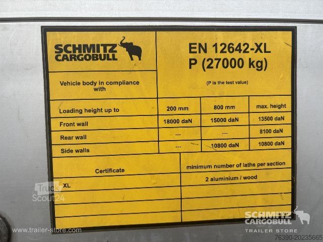مقطورة نصفية مفتوحة مع قماش مشمع Schmitz Cargobull Semitrailer Curtainsider Standard