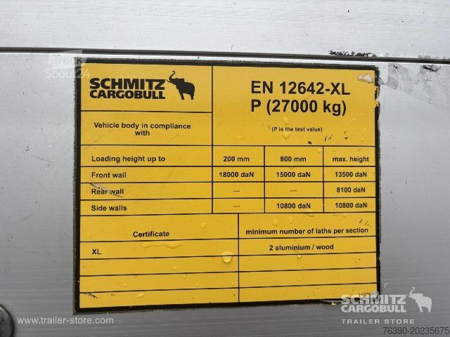 مقطورة نصفية مفتوحة مع قماش مشمع Schmitz Cargobull Semitrailer Curtainsider Standard