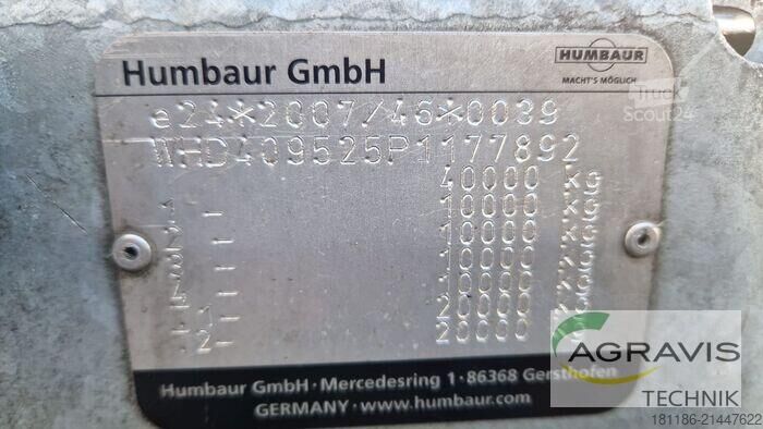 Remorque à benne basculante Humbaur HTD 40K-BM 2022