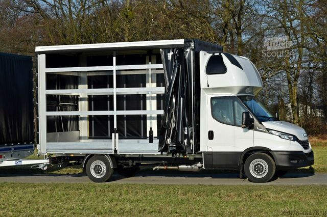 Curtain sider van IVECO Daily  Speditionszug mit Anhänger Planenaufbau