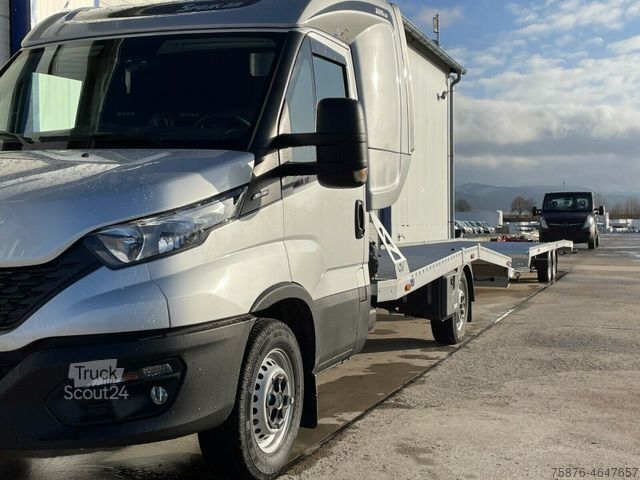 Camion porte-voitures IVECO 35S HA8/P Autotransporter  mit Anhänger 3er Zug