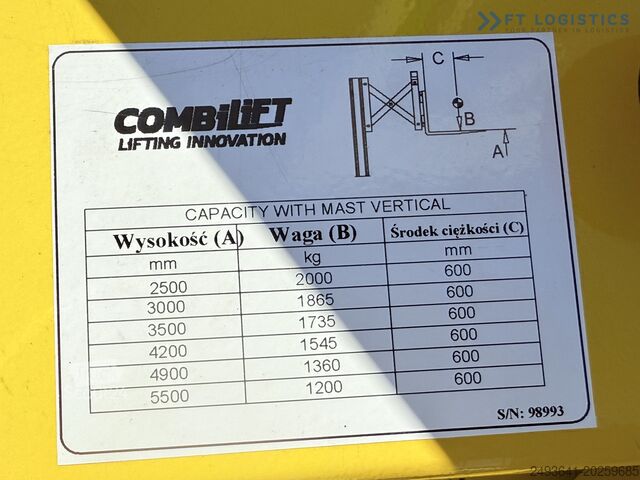 Chariot élévateur multidirectionnel Combilift WR-4 / TRIPLEX 5500 / NEW / 420AH