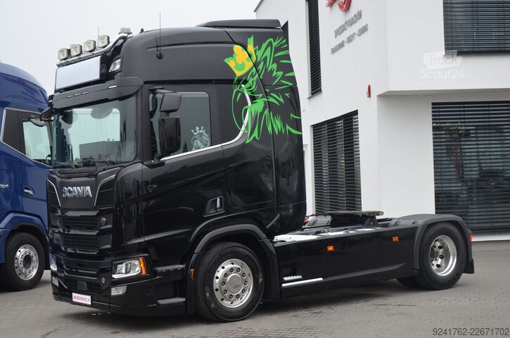  Scania R 580 / V8 / 4 PODUSZKI / KLIMA P NAVI /FULL LED / ACC / 7410