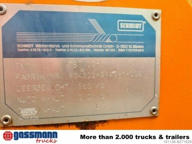 Máquina agrícola DST 30 WH Salzstreuer, 3cbm