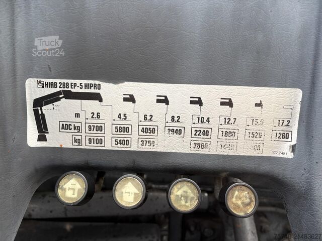 Ανατρεπόμενο όχημα με γερανό Scania P360 + 8x4 + HIAB 288 EP-5 HIPRO + REMOTE + EURO 5