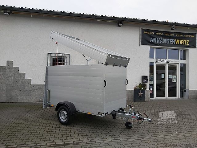 Dėžinė priekaba Anssems GTB1200 VT 3 Deckel Heckrampe Heckstützen