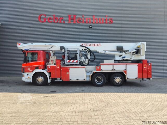 Platforma podnosząca Scania P124-420 6x2 Vema 333 TFL-E Firetruck