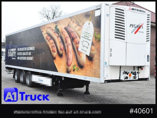 Køletrailer KRONE SDR 27, Rohrbahnen, Fleisch, Meat, Liftachse