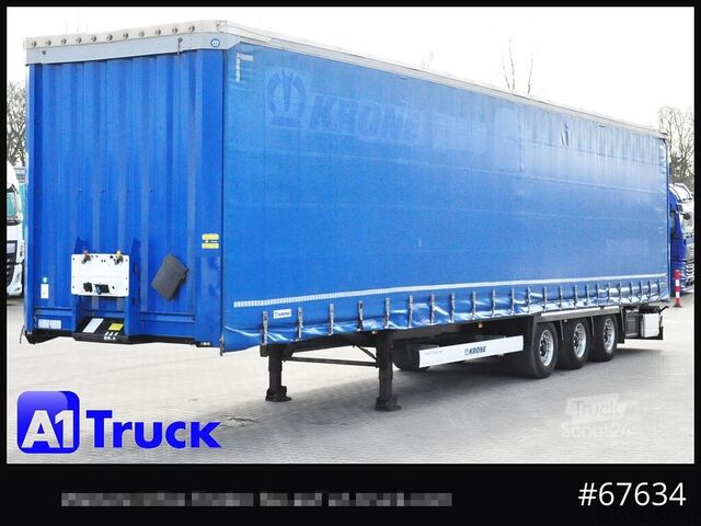 Åben sættevogn med presenning KRONE SD, Tautliner Mega, 1 Vorbesitzer