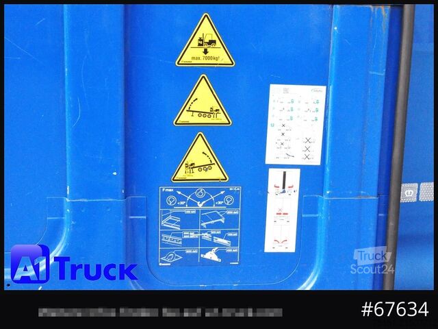 Åben sættevogn med presenning KRONE SD, Tautliner Mega, 1 Vorbesitzer