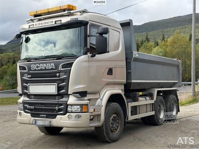 Savivartis Scania R730 6x4 tipper truck w/ 2007 Istrail triple trail
