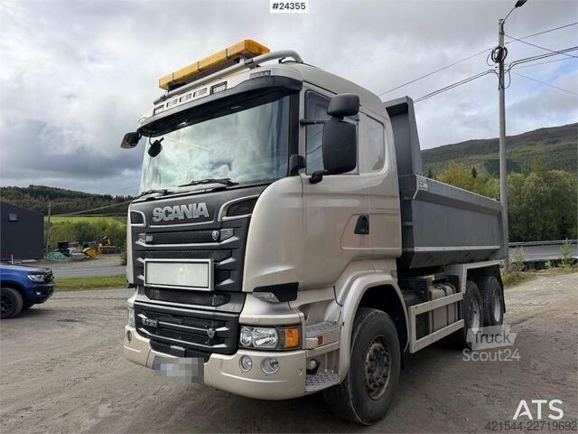 Savivartis Scania R730 6x4 tipper truck w/ 2007 Istrail triple trail