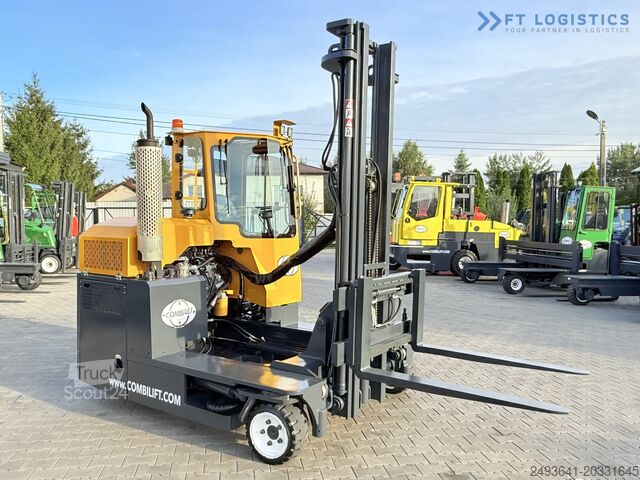 Четырёхходовой вилочный погрузчик Combilift C3000 GAS DUPLEX 4500 FREE LIFT CABIN