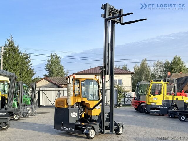 Четырёхходовой вилочный погрузчик Combilift C3000 GAS DUPLEX 4500 FREE LIFT CABIN