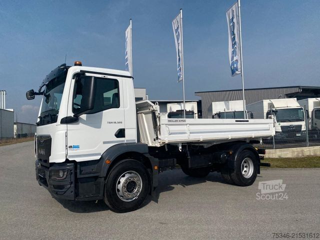 Dreiseitenkipper LKW MAN TGM18.320/4x2/Meiller/Kipper/NL10,7to/Nur 42 tkm