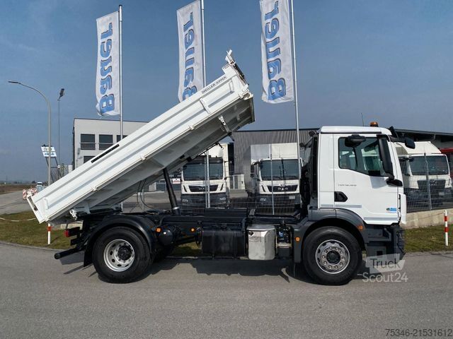 Dreiseitenkipper LKW MAN TGM18.320/4x2/Meiller/Kipper/NL10,7to/Nur 42 tkm