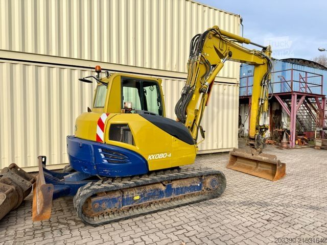 Mini-pelle KUBOTA KX080-4 / ZSA / 3 x Löffel / VAH / Deutsch