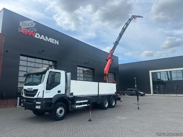 Vrachtwagen met kraan Iveco Trakker 360 6x4 Palfinger PK 33002-EH E + Fly J...