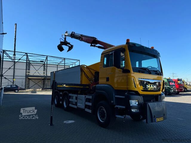 3-zijdige kipper MAN TGS 33.440 6x6 WS Kipper/ kraan  Euro 6