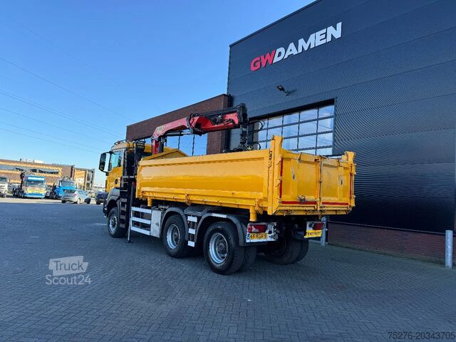 3-zijdige kipper MAN TGS 33.440 6x6 WS Kipper/ kraan  Euro 6