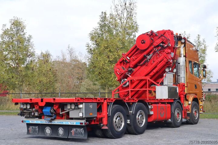 Vrachtwagen met kraan Scania R164-580 V8 8X2 | COPMA 990 | JIB | 6+4 EXT | W...