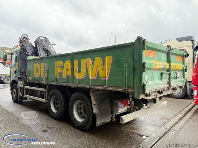 Volquete con grúa MAN TGA 26.390 6x4, Handgeschakeld, HIAB 166 E-4