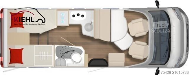 Semi-integrated camper BÜRSTNER Lyseo Time T 690 G *SAT+TV*Sommer + Winterräder*