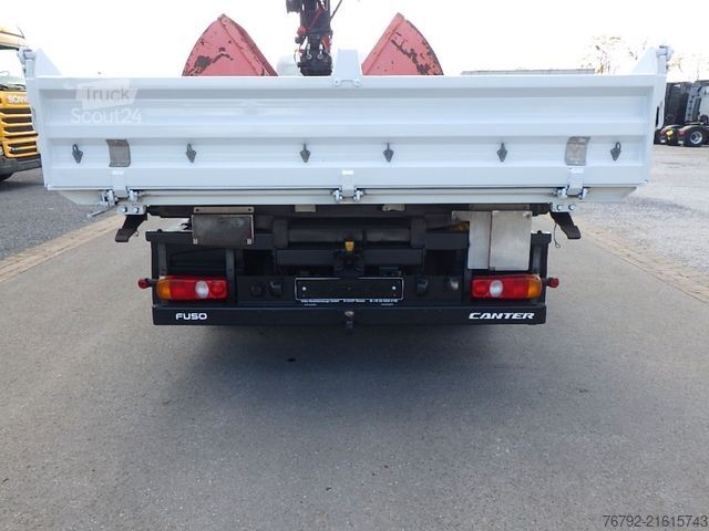 Tippbil skåpbil FUSO 7 C 18 Kipper 3,9m/Palfinger Kran/Greifer/2xAHK