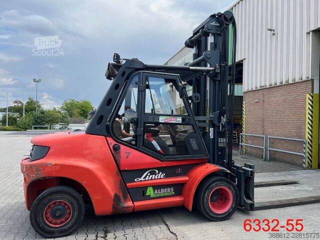 Voorlader vorkheftruck Linde H 80 D 02 900