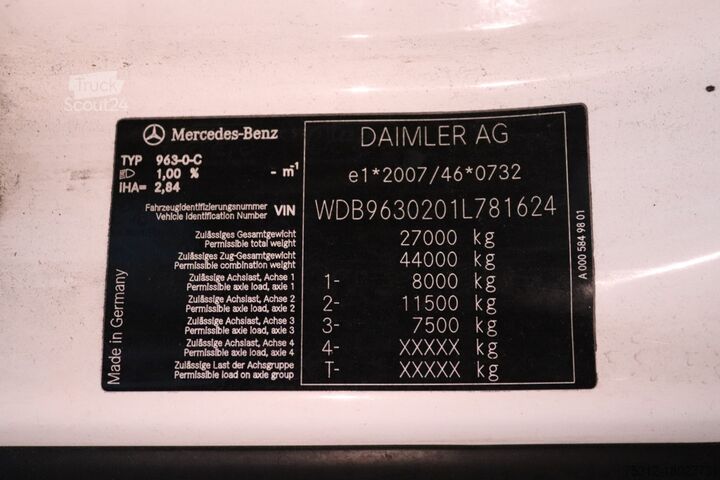 Kühlkoffer-LKW Mercedes-Benz Actros 2543 Carrier Supra 850U Bitemp Rohrbahnen